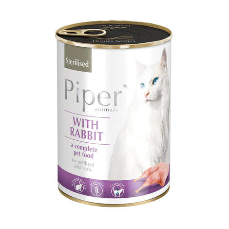 Piper Cat With Rabbit Sterilised 400g