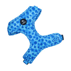 Pupstra Adjustable Harness Medium Blue Leopard