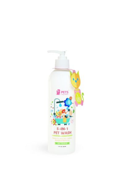 Pets Republic 5 In 1 Pet Wash Shampoo+Conditioner Strawberry 500ml