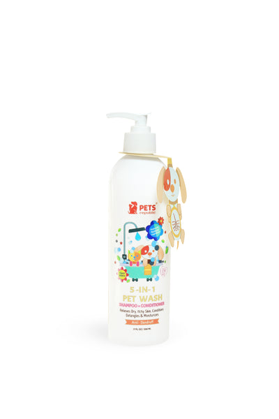 Pets Republic  5 In 1 Pet Wash Shampoo+Conditioner Bubble Gum 500ml