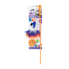 Furry Ball - Fluffy Bird Wand - Orange