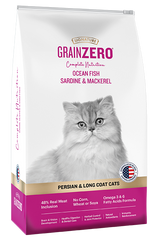 Signature Grain Zero Persian & Long Hair Adult  Cat Food 1.2kg Ocean Fish, Sardine and Mackeral