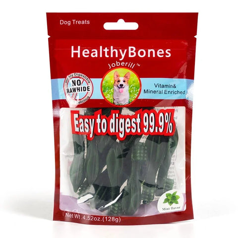 Joberill Healthy Bones Mint Flavor Brush Dog Treats-128G