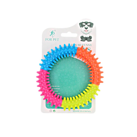 For Pet Dog Biting Multi Color Soft Ring Toy ,Size:12Cm