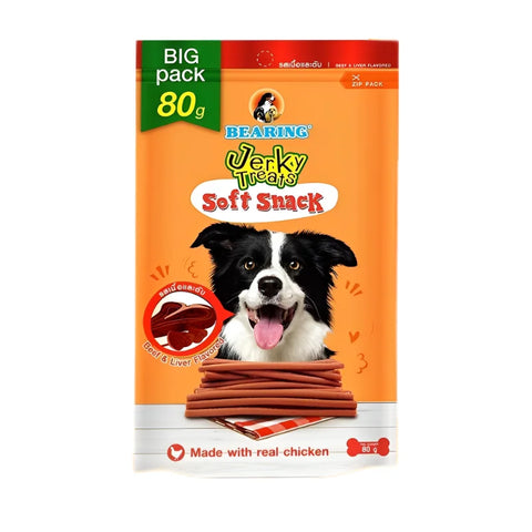 Bearing Jerky Treats Sticks Beef & Liver Flavor-80 Gm