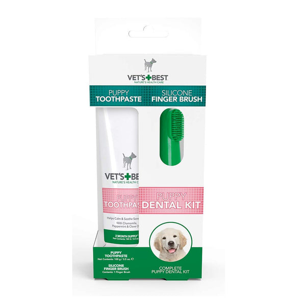 Vet’s Best Puppy Toothpaste with Silicon Finger Brush 1773