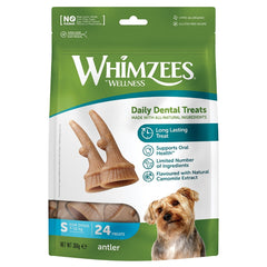 WHIMZEES Occupy Antler Natural Dental Chews for Dogs – Small (24pc) 3035