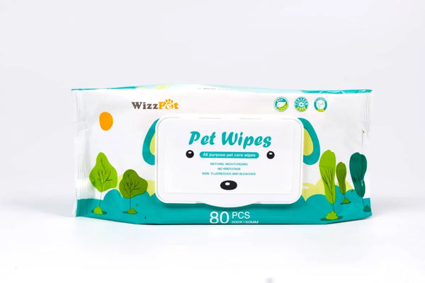 Wizz Pet All Purpose Pet Care Wipes - 80 Pcs