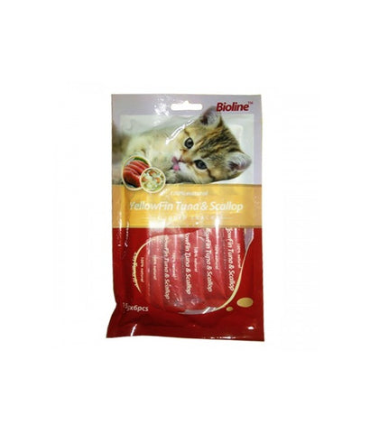 Bioline Cat Treats Yellowfin Tuna 15g*4