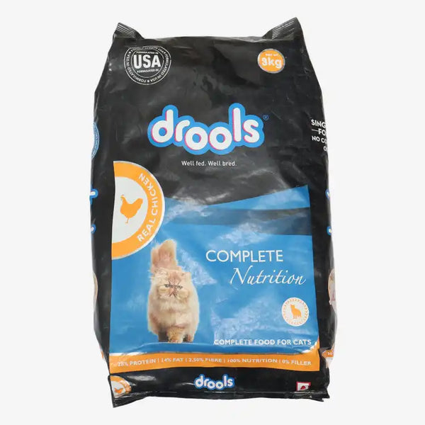 Drools Dry Adult Cat Food Real Chicken, 3kg