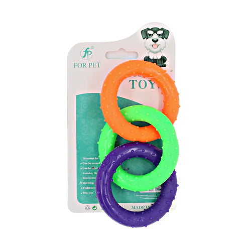 For Pet Three Rounds Theething Toy With Thorns For Dogs , Size: 7.8Cm