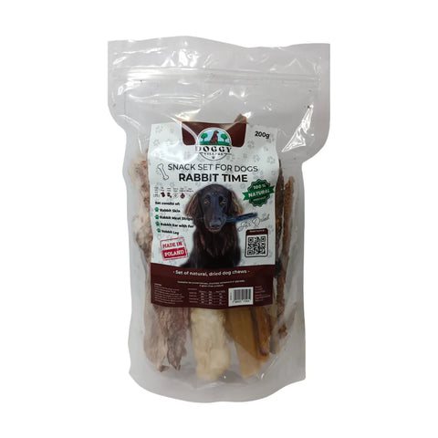DOGGY VILLAGE DRIED SNACKS FOR A DOG - RABBIT TIME 200 G
