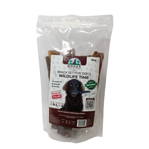 DOGGY VILLAGE DRIED SNACKS FOR A DOG - WILDLIFE TIME 150 G
