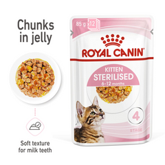 Feline Health Nutrition Kitten Sterilised Jelly (WET FOOD - Pouches)