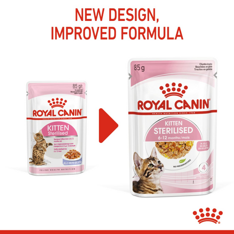 Feline Health Nutrition Kitten Sterilised Jelly (WET FOOD - Pouches)