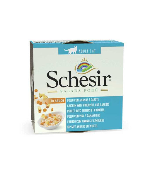 Schesir Salad Cat Wet Food Chicken With Pineapple And Carrots- 85g