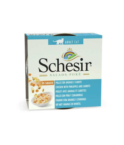 Schesir Salad Cat Wet Food Chicken With Pineapple And Carrots- 85g