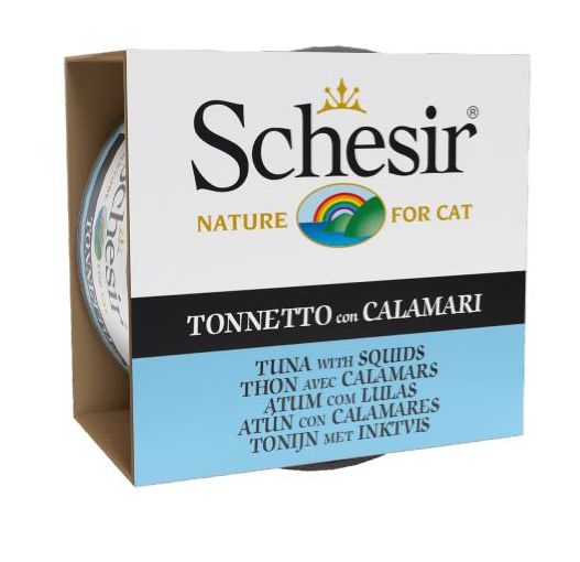 Schesir Cat Wet Food Tuna With Squid