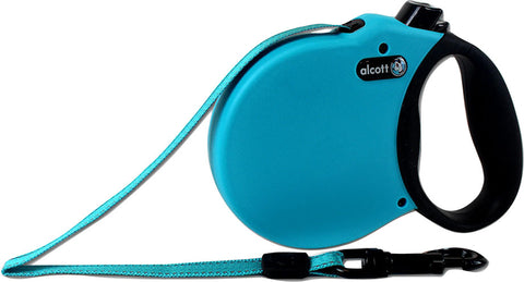 Adventure retractable leash, 5 m - Medium - Blue