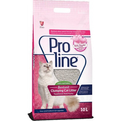Proline Bentonite Cat Litter 10L Baby powder