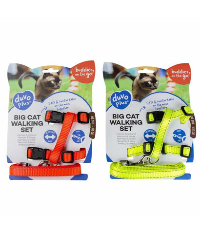 Duvo+ Big Cat Walking Set Reflective Uni 30-50cm / 12Mm - 125cm