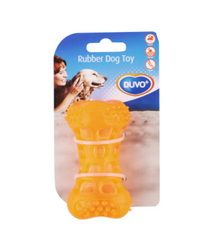Rubber Dog Toy Orange