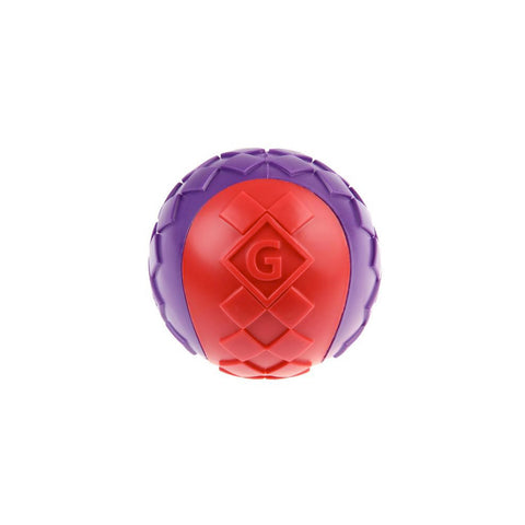 Gigwi Ball Squeaker Red and Purple 6193