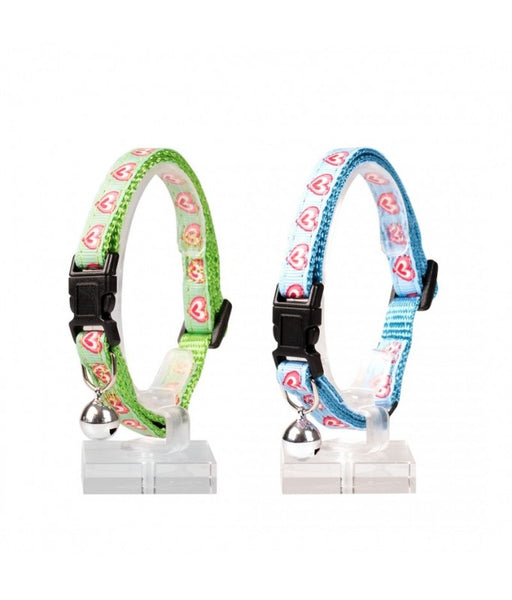 Cat Collar Hearts Nylon