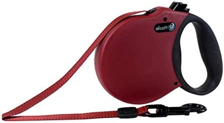 Adventure retractable leash, 5 m - Small - Red