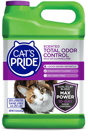 Cat's Pride Total Odor Control Scented Cat Litter Jug 15 LB