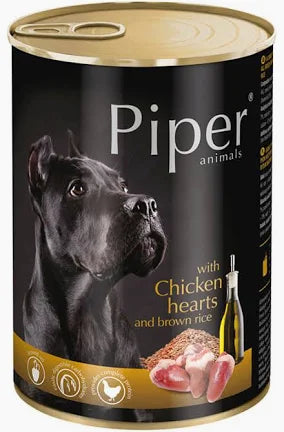 Piper With Chicken Hearts And Brown Rice 400g