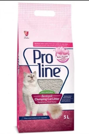 Proline Bentonite Cat Litter 5L Baby Powder