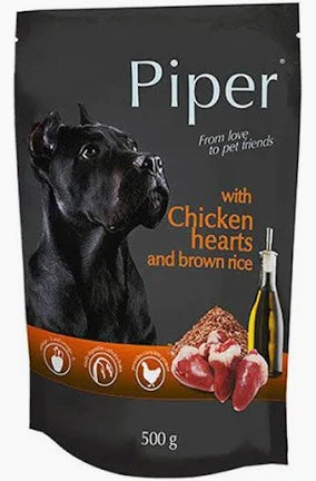 Piper With Chicken Hearts And Brown Rice 500g