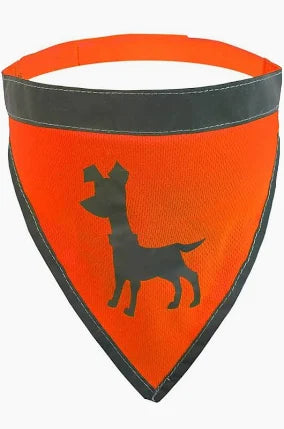 Visibility Dog Bandana, Small - Neon Orange