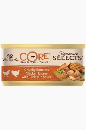 Wellness Core Signature Selects Chnky Ch/Turk Cat 79g 1X24