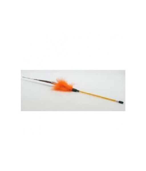 Cat Toy Feather Orange